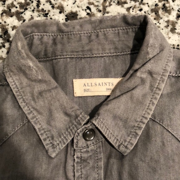 All Saints Roxon LS Shirt - Picture 2 of 5